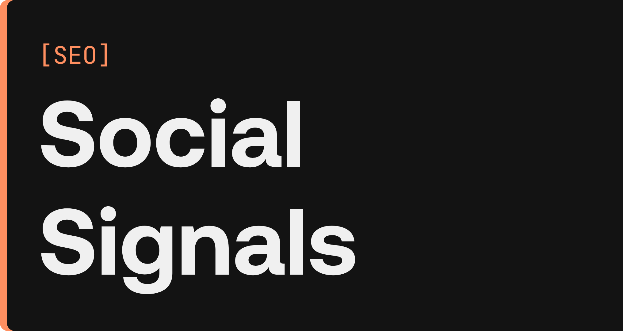 Social Signals