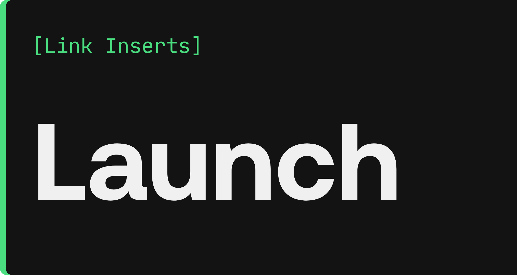 Launch Package Link Insertion Recurring