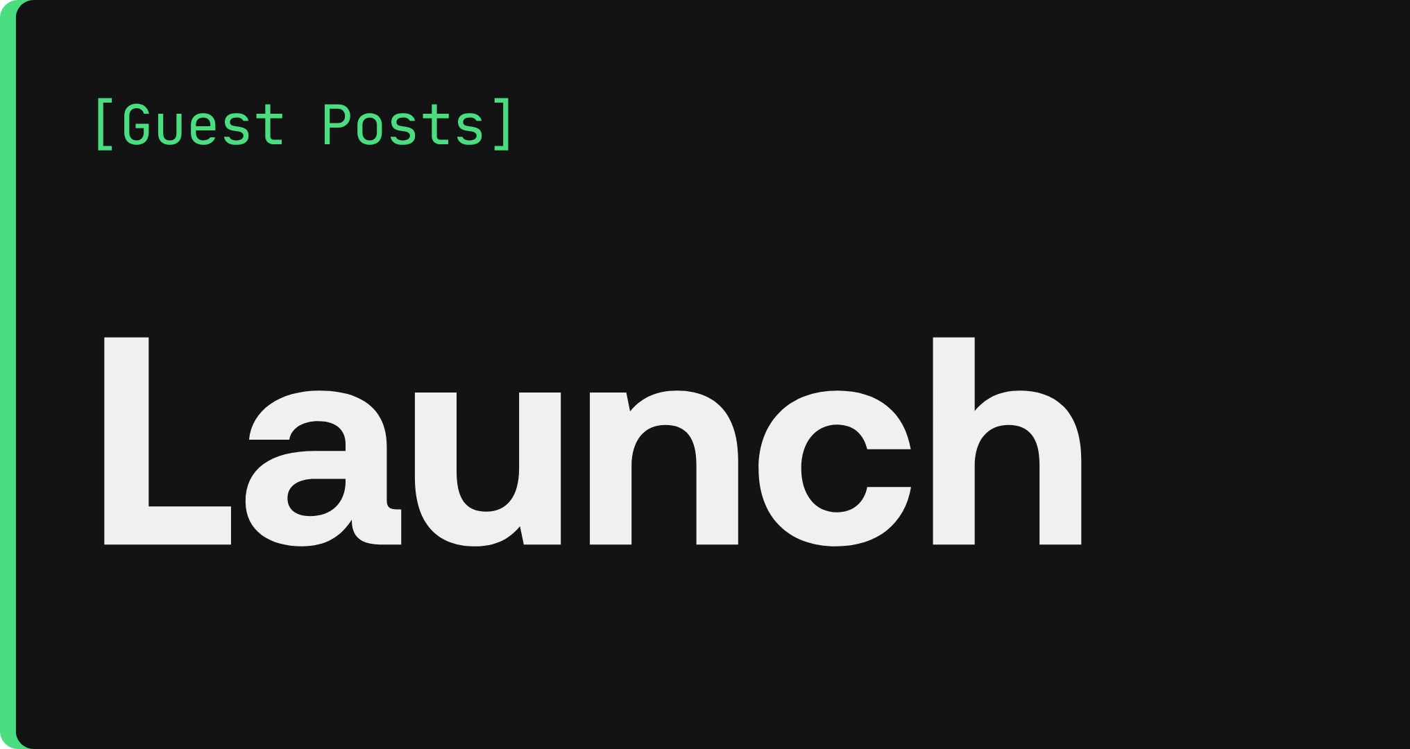 Launch Package Guest Post Recurring